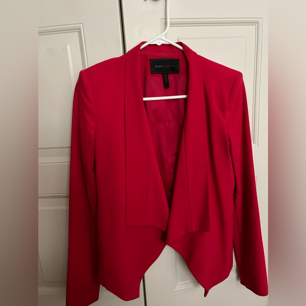 Red BCBGMAXAZRIA Blazer